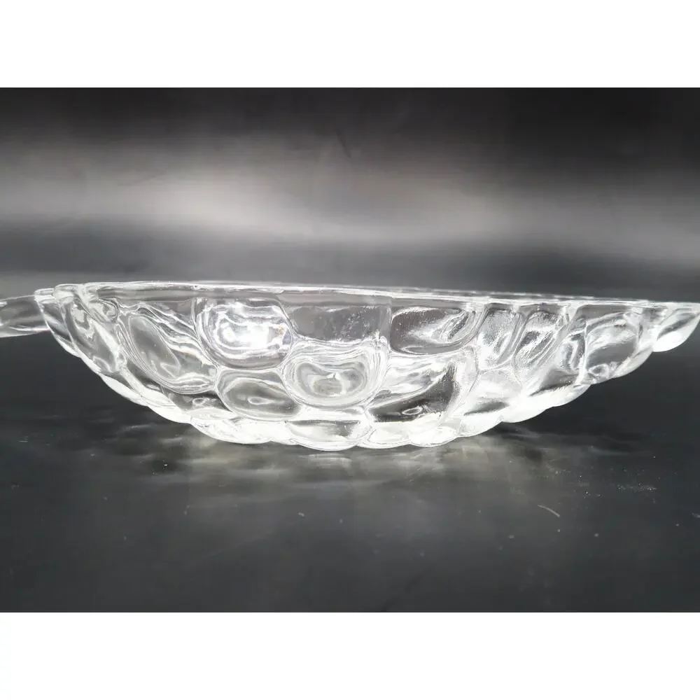 Vintage Federal Glass Grape Cluster Shape Clear Candy Nut Dish Relish Tray